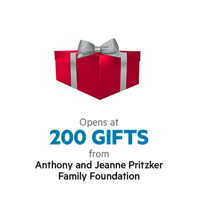 Opens at 200 Gifts from Anthony and Jeanne Pritzker Family Foundation